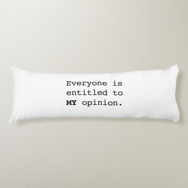 MY Opinion Body Cushion (Front)