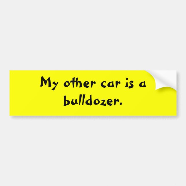 my-other-car-12 bumper sticker (Front)
