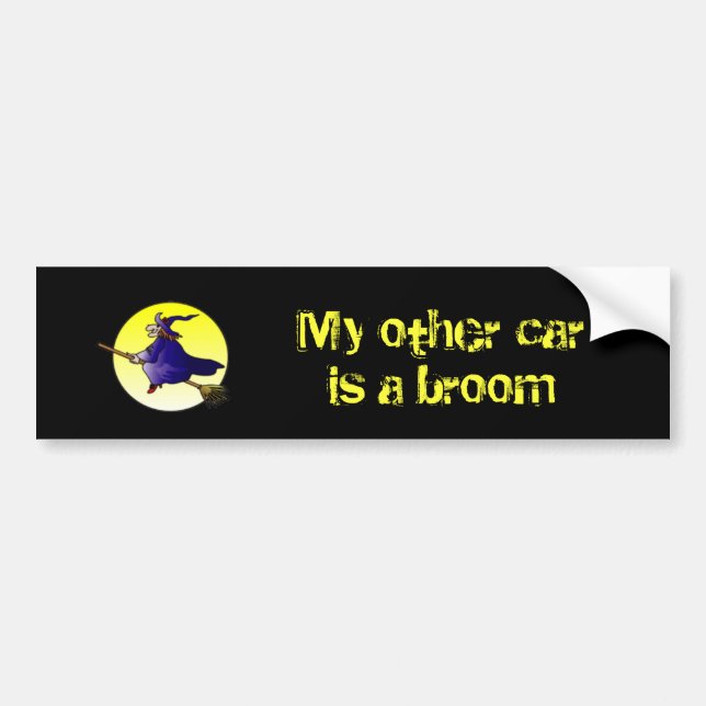 My other car is a broom bumper sticker (Front)