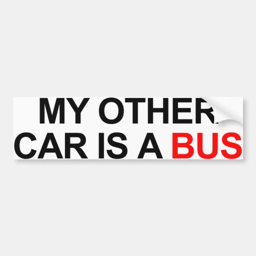 Image of My Other Car Is A Bus Bumper Sticker