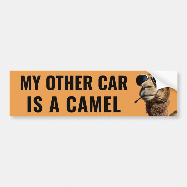 My Other Car is a Camel Funny Arab Bumper Sticker (Front)