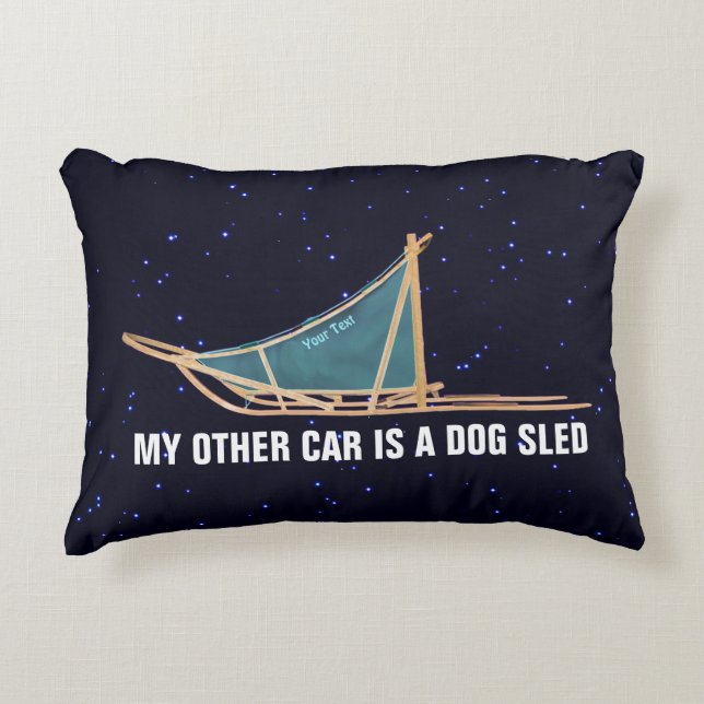 My Other Car Is A Dogsled Decorative Cushion (Front)