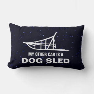 My Other Car Is A Dogsled Lumbar Cushion