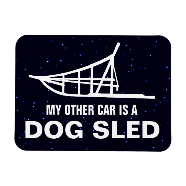 My Other Car Is A Dogsled Magnet (Horizontal)
