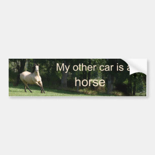My other car is a horse bumper sticker