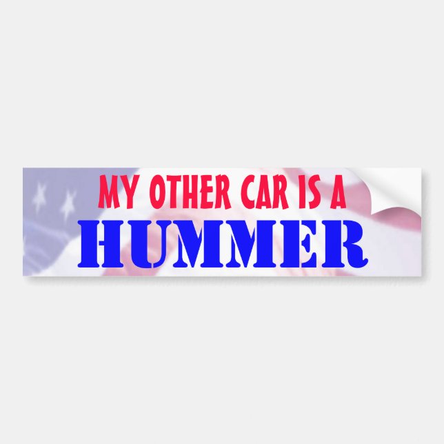 My Other Car is a Hummer Bumper Sticker (Front)