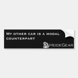 My Other Car is a Modal Counterpart Bumper Sticker