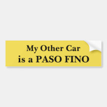 My Other Car Is A Paso Fino