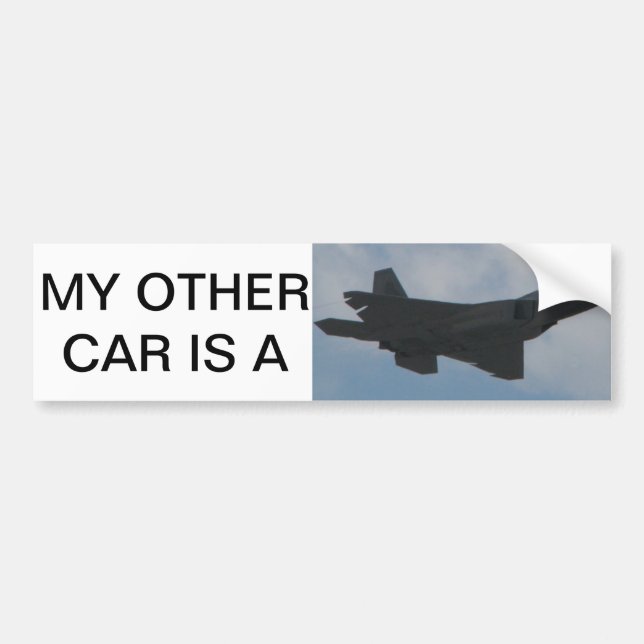 My other car is a Raptor Bumper Sticker (Front)