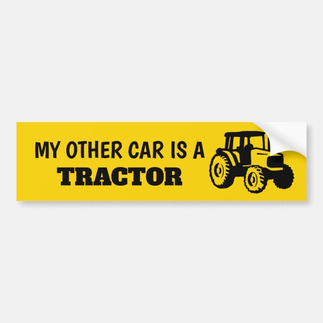 My Other Car is a Tractor Sticker (Front)