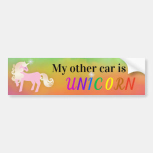 My Other Car is a Unicorn Bumper Sticker