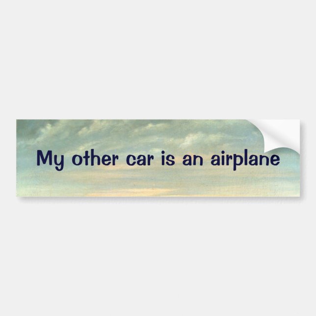 My other car is an aeroplane - bumper sticker (Front)