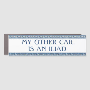 My Other Car Is An Iliad Car Magnet