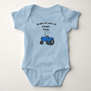 My other car seat ... Grandpa's tractor Baby Bodysuit