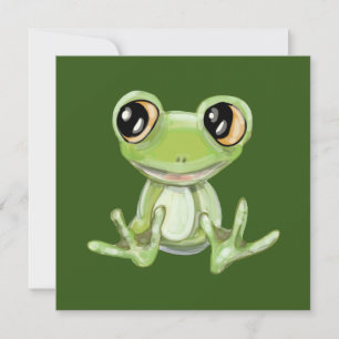 My Other Green Frog Friend Holiday Card