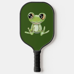 My Other Green Frog Friend Pickleball Paddle