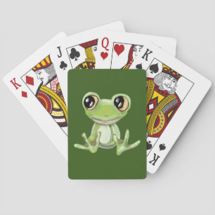 My Other Green Frog Friend Playing Cards