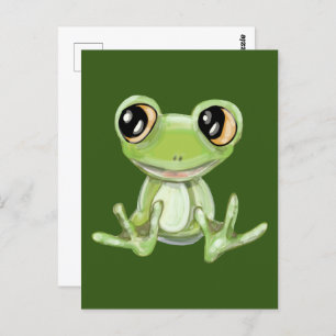 My Other Green Frog Friend Postcard