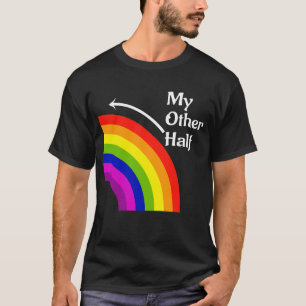 My Other Half Rainbow Left Matching T Shirt