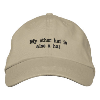 My other hat Embroidered Hat