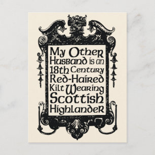 My Other Husband - Highlander Postcard