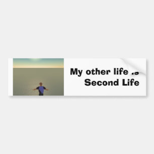 My other life is Second Life Bumper Sticker