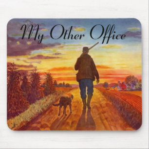 "My Other Office" Bird Dog Evening Hunt Mousepad