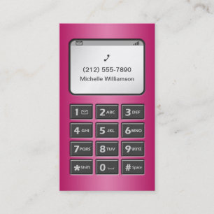 My Other Phone - Fuchsia Business Cards