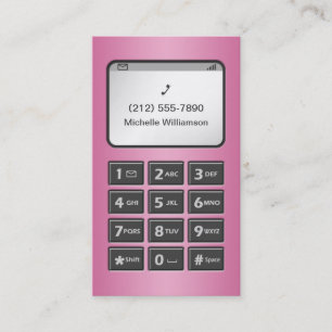 My Other Phone - Pink Business Cards