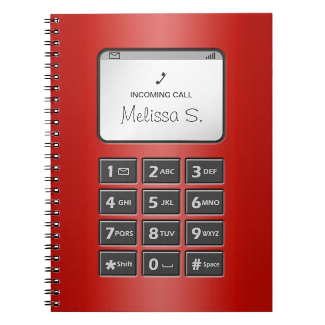 My Other Phone - Red Notebook (Front)