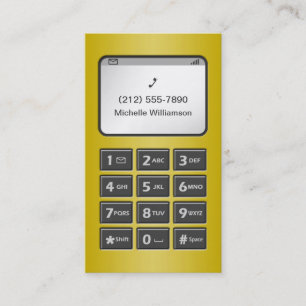 My Other Phone - Yellow Personal Calling Cards