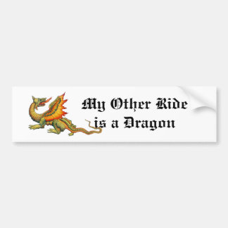 My Other Ride is a Dragon Bumper Sticker