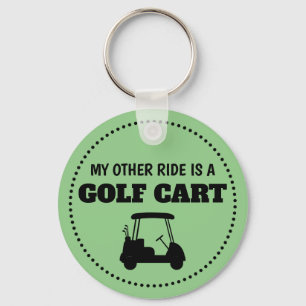 My other ride is a golf cart key ring