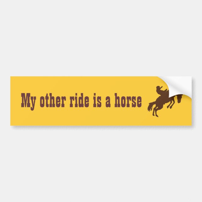My other ride is a horse bumper sticker (Front)