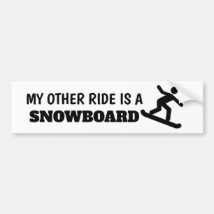 My Other Ride is a Snowboard Sticker