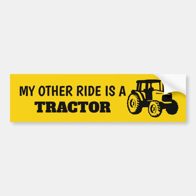 My Other Ride is a Tractor Sticker (Front)