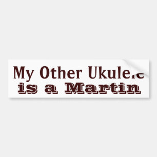 "My Other Ukulele" Ukulele Case Sticker