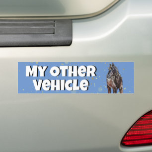 my other vehicle horse bumper sticker