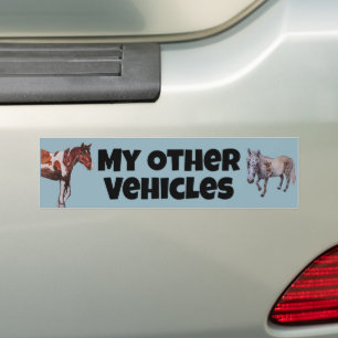 my other vehicle horse bumper sticker