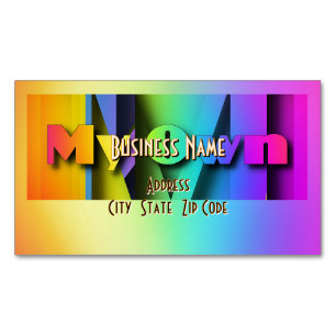 My Own Rainbow  Magnetic Business Card