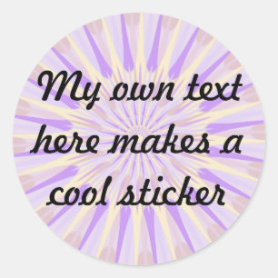 My Own Text Here PSBD Classic Round Sticker