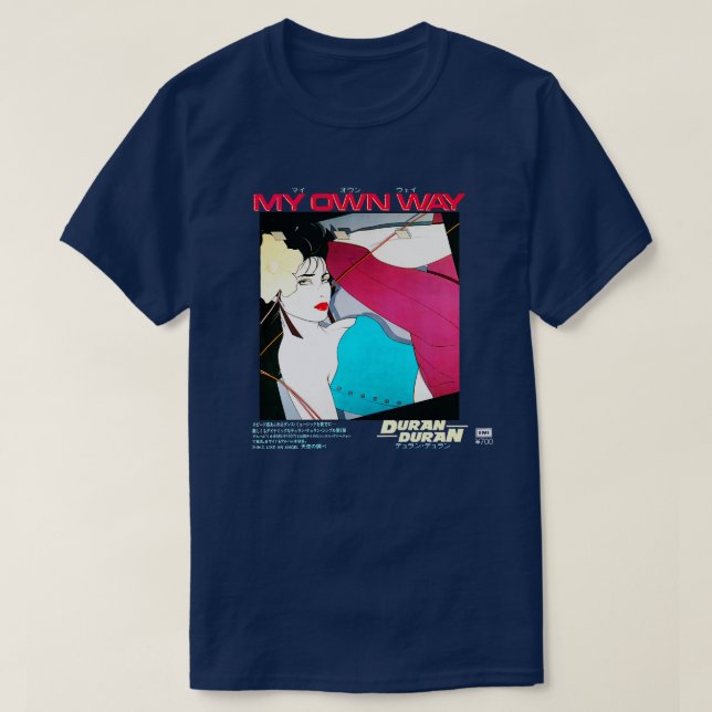 MY OWN WAY Japanese Single 1981 T-Shirt (Design Front)