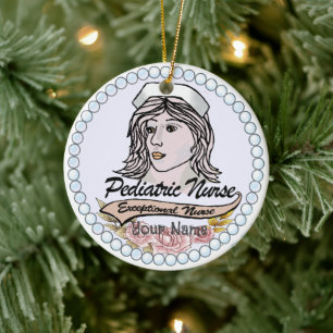 My Paediatrics Nurse Ceramic Tree Decoration