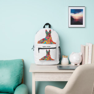 My pal printed backpack