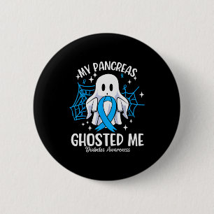 My Pancreas Ghosted Me Kids Funny Diabetes Type 1  6 Cm Round Badge