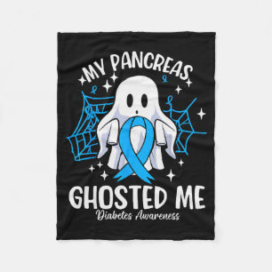 My Pancreas Ghosted Me Kids Funny Diabetes Type 1  Fleece Blanket