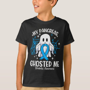 My Pancreas Ghosted Me Kids Funny Diabetes Type 1 T-Shirt