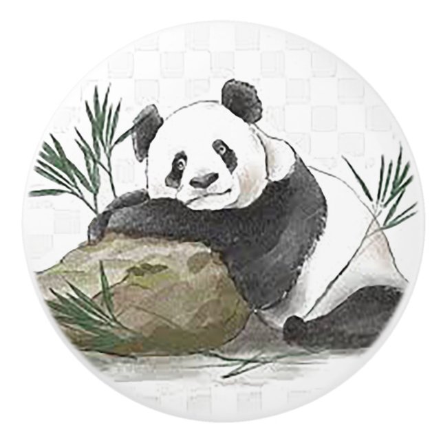 My Panda Ceramic Ceramic Knob Door Pull (Front)