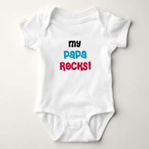 My Papa Rocks Baby Bodysuit