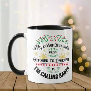 My Parenting Style Christmas Personalised Mug